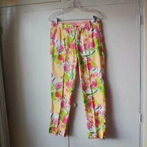 Lilly Pulitzer Fields Forever Patch Capri SZ 2